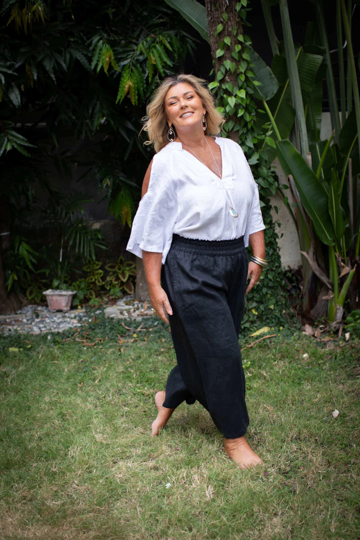 Wide Leg Linen Pants