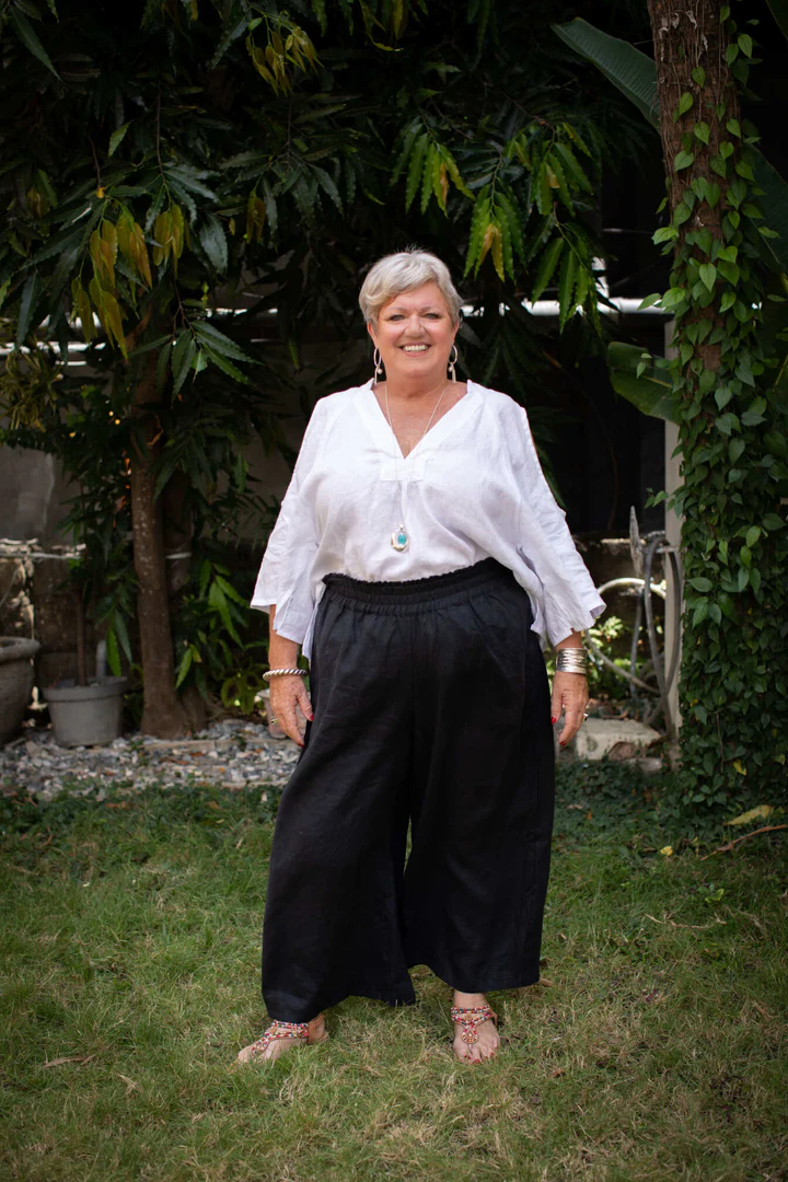 Wide Leg Linen Pants