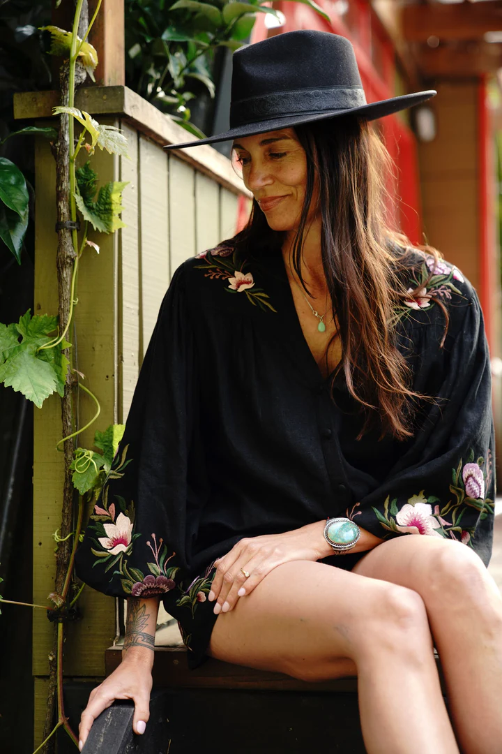 Midnight Rose Blouse
