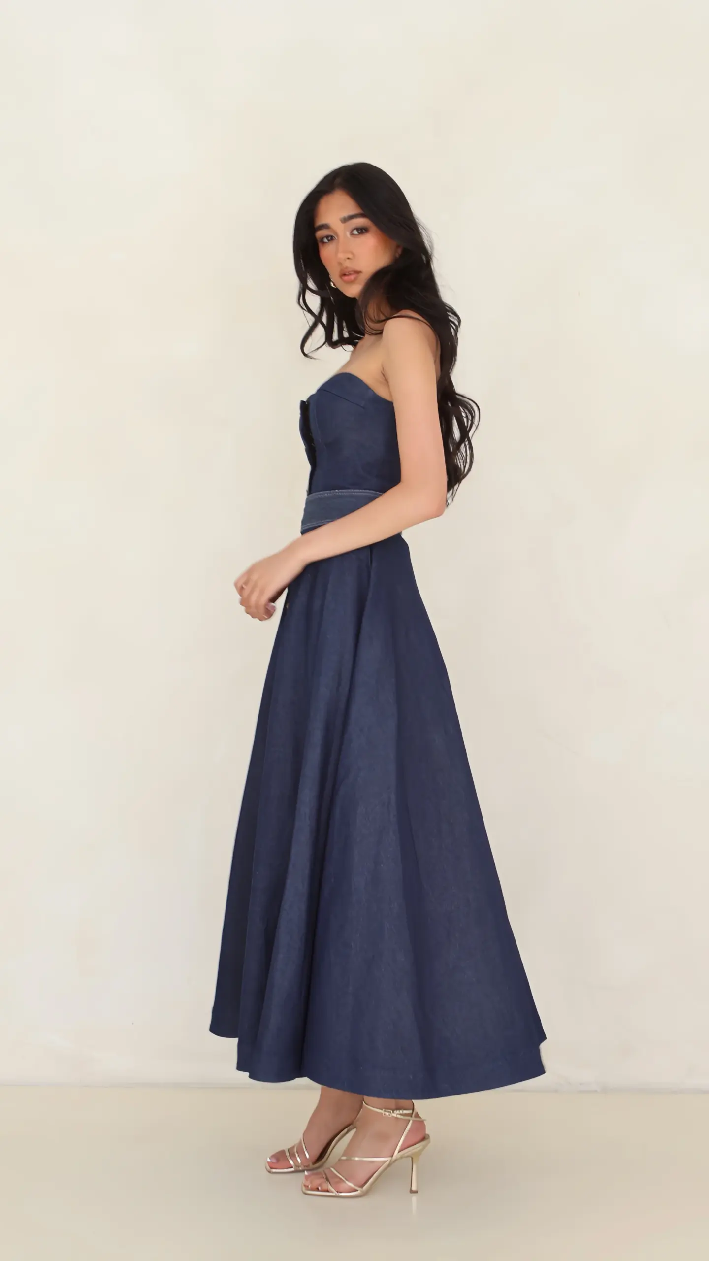 Denim Bustier Dress