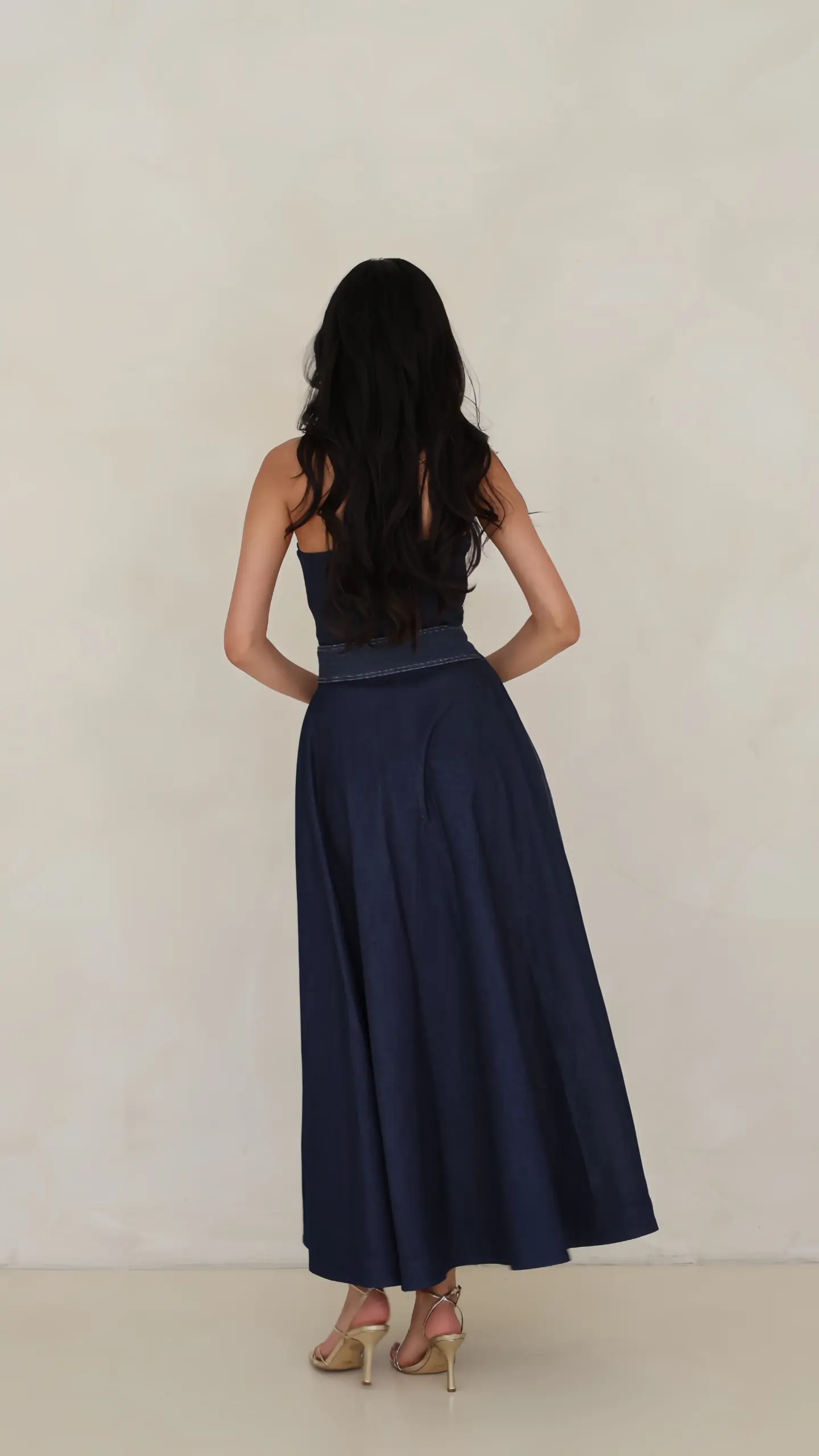 Denim Bustier Dress