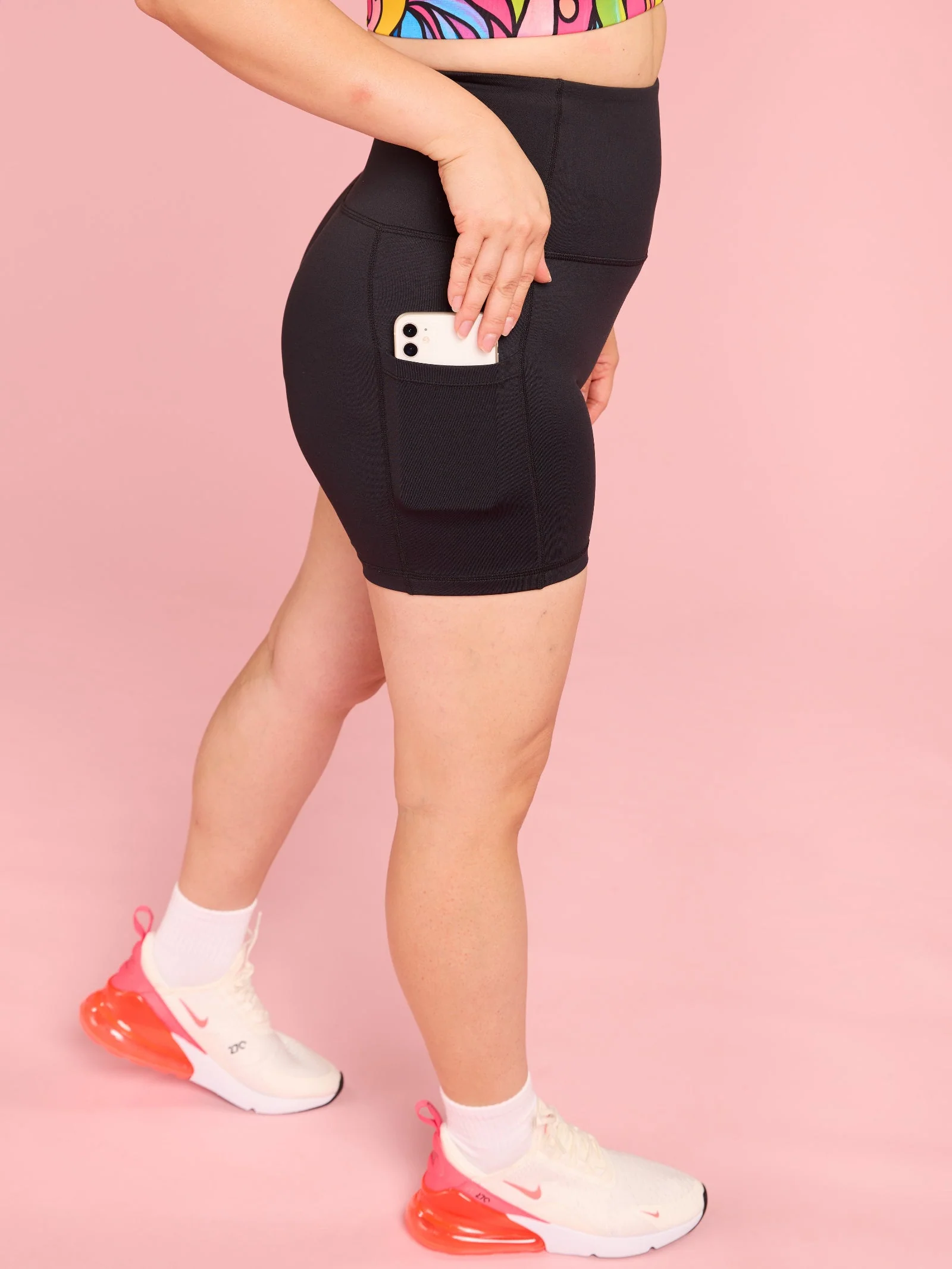 Everyday Black Shortie Bike Shorts