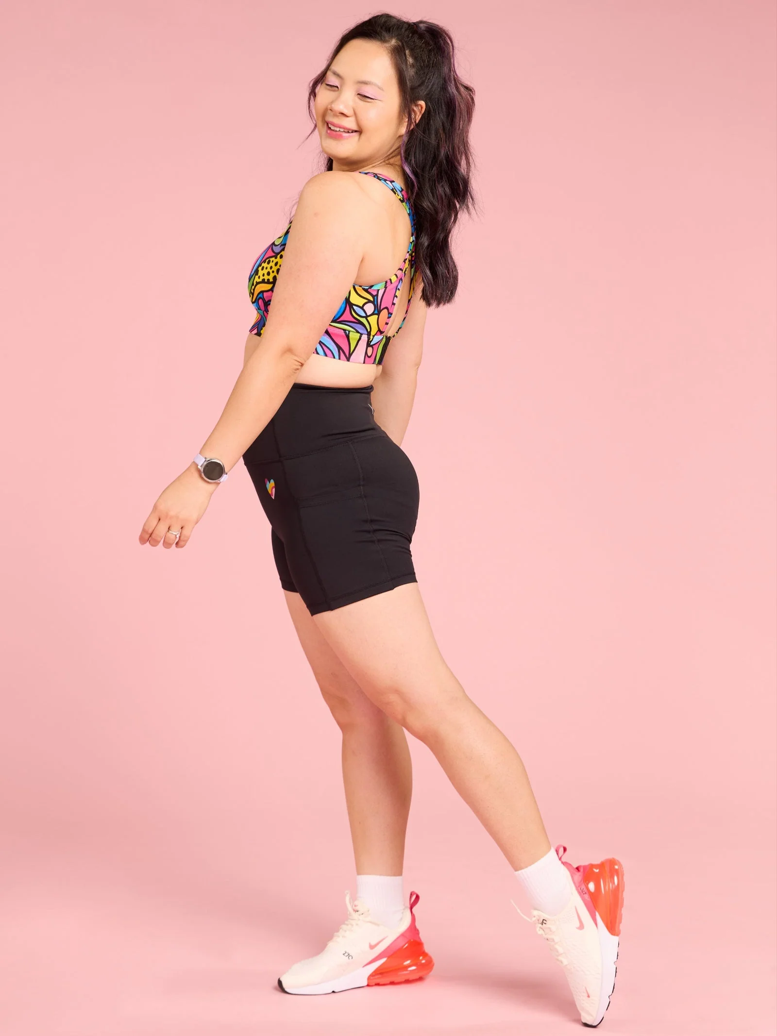 Everyday Black Shortie Bike Shorts