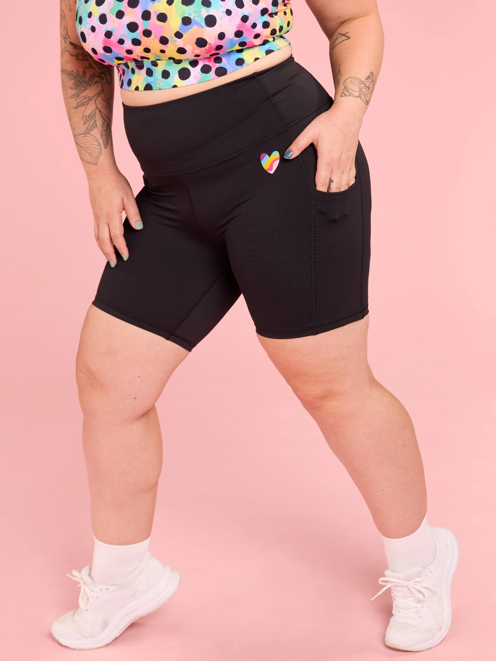 Everyday Black Shortie Bike Shorts