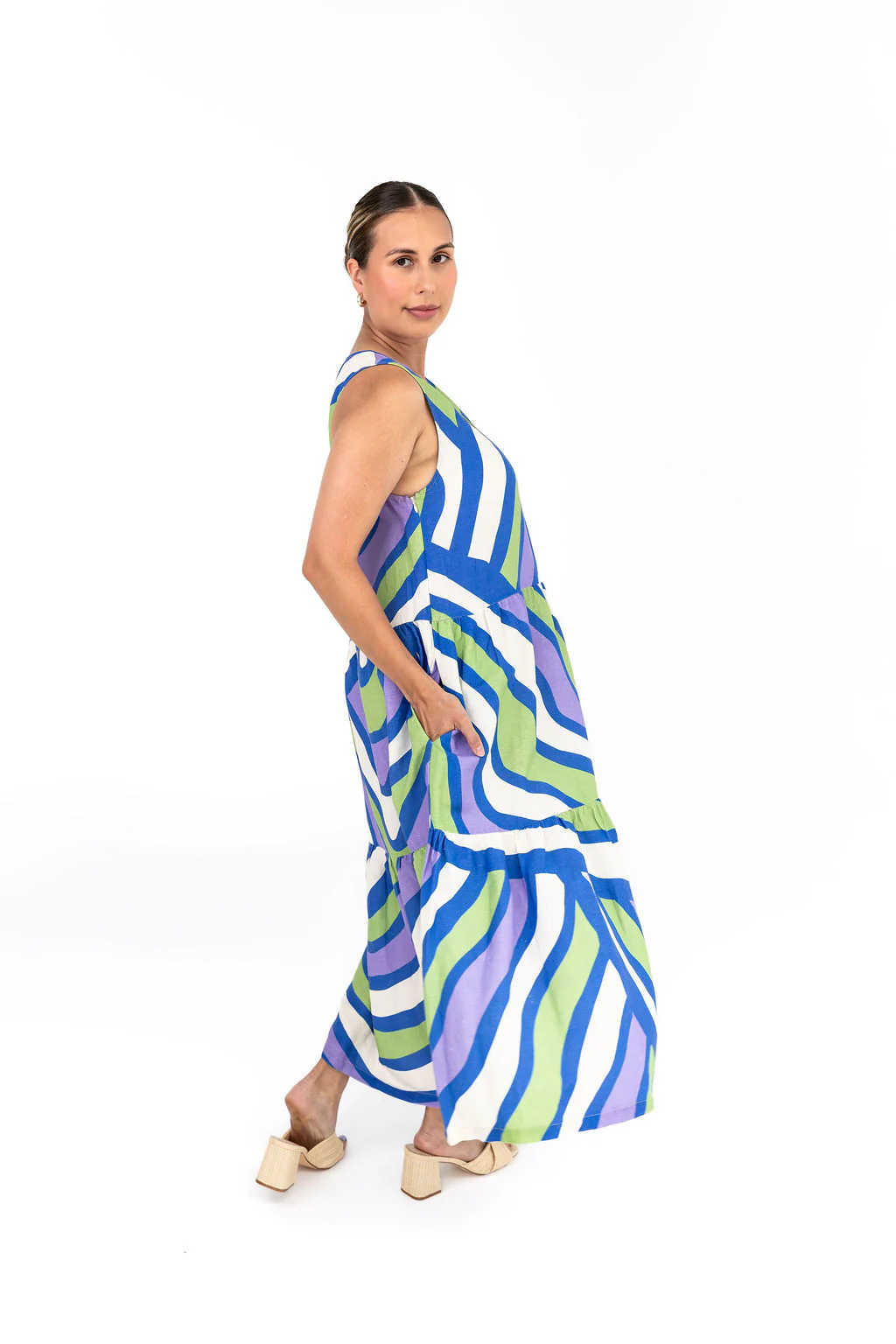 Harper Maternity Dress - Purple