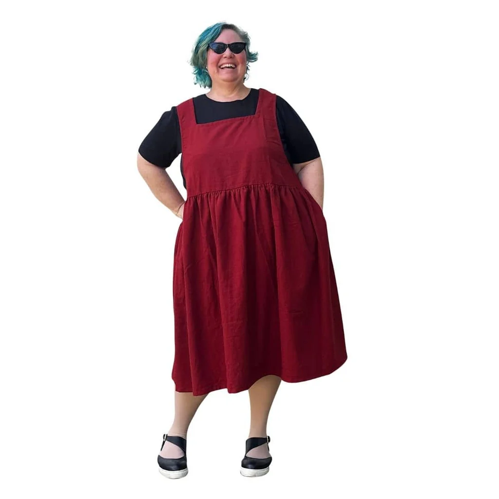 Kelly Linen Pinnie Dress