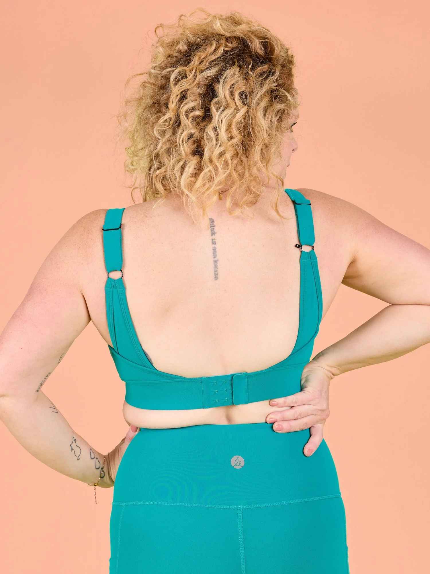 Teal FlexiZip Crop