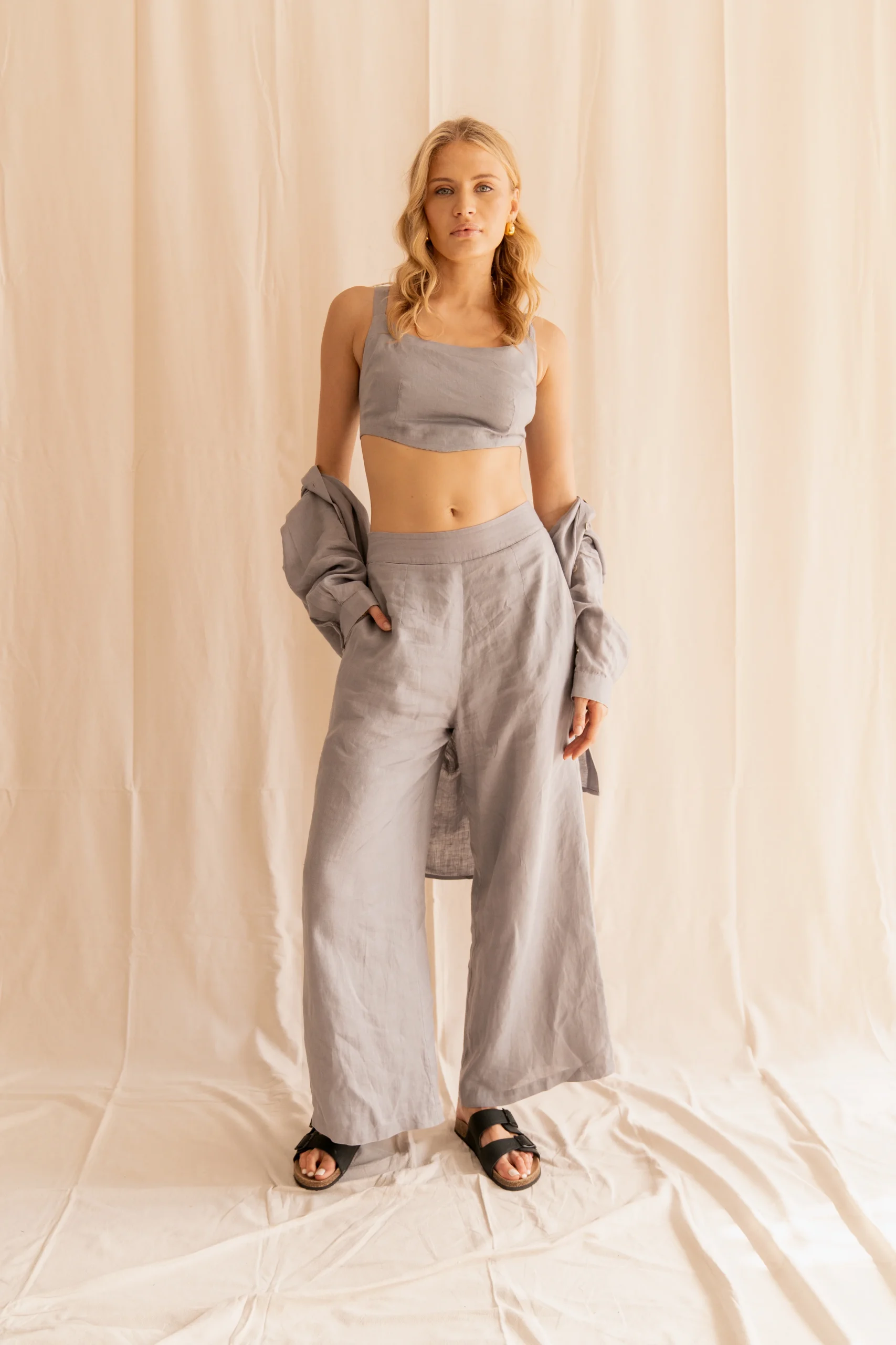 Florence Wide Leg Linen Pant