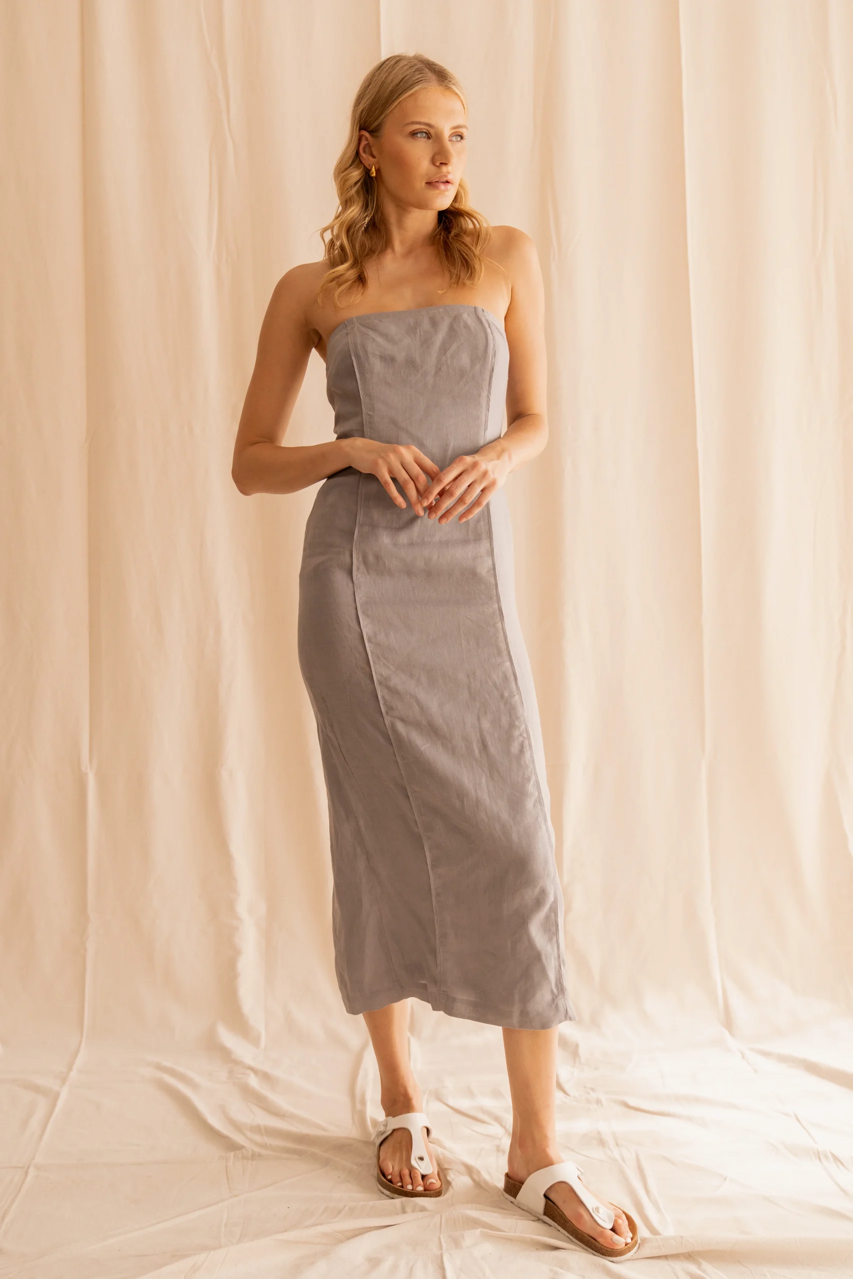 Korva Strapless Maxi Dress