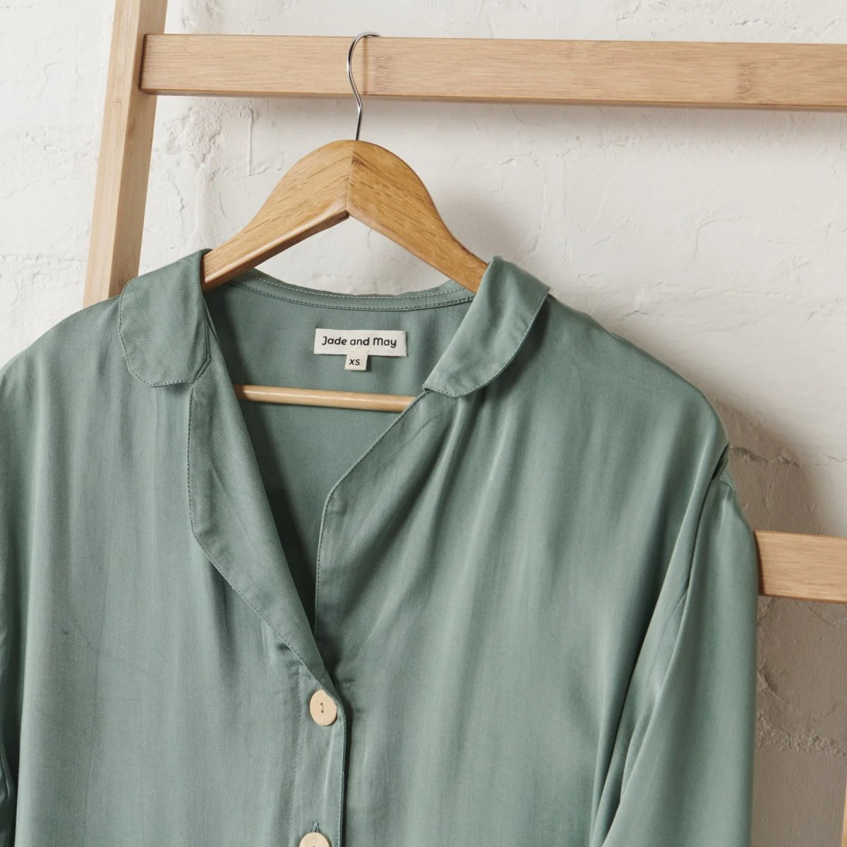 Bamboo Pyjamas: Crop Button Up and Pant Set