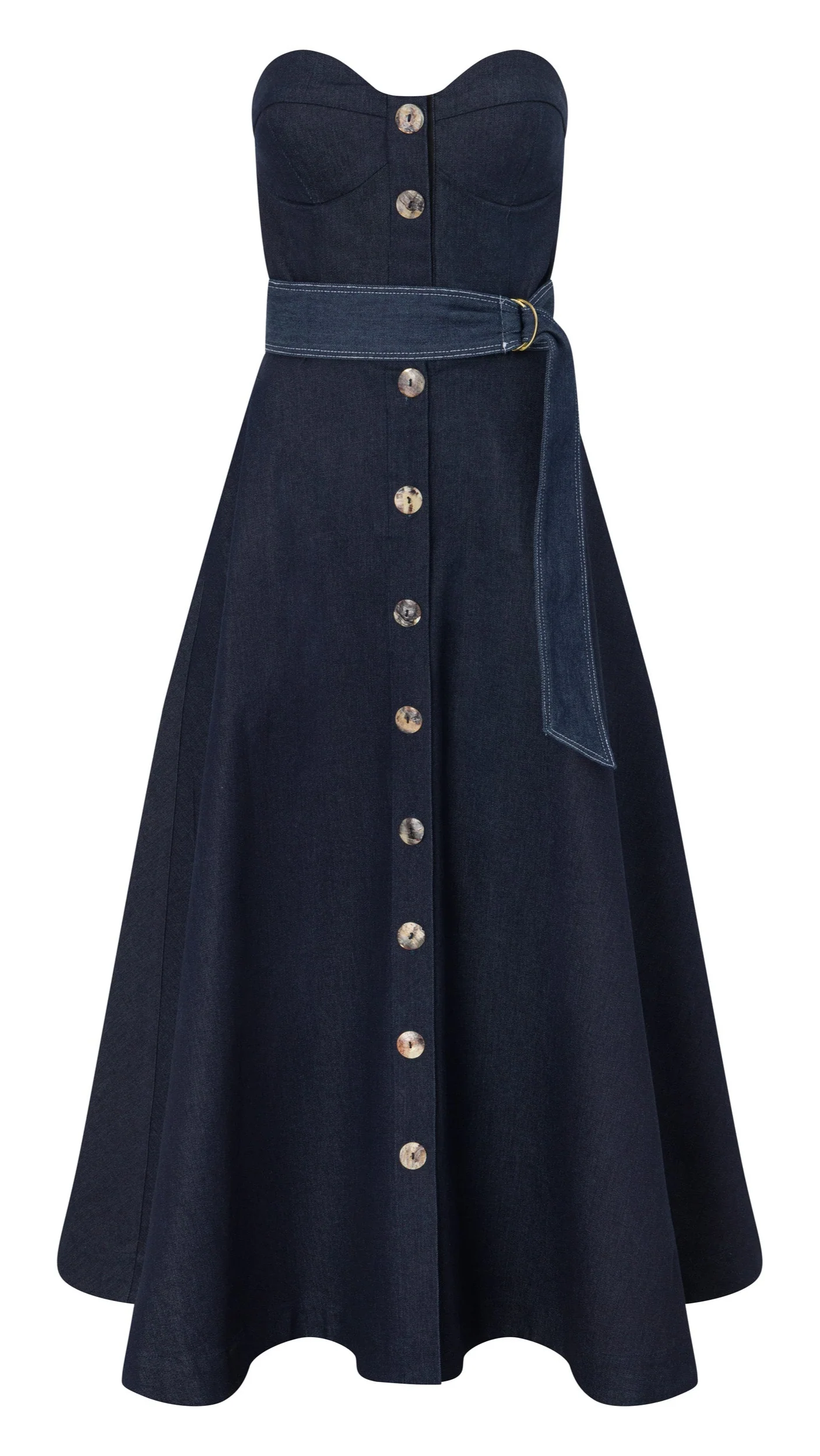Denim Bustier Dress
