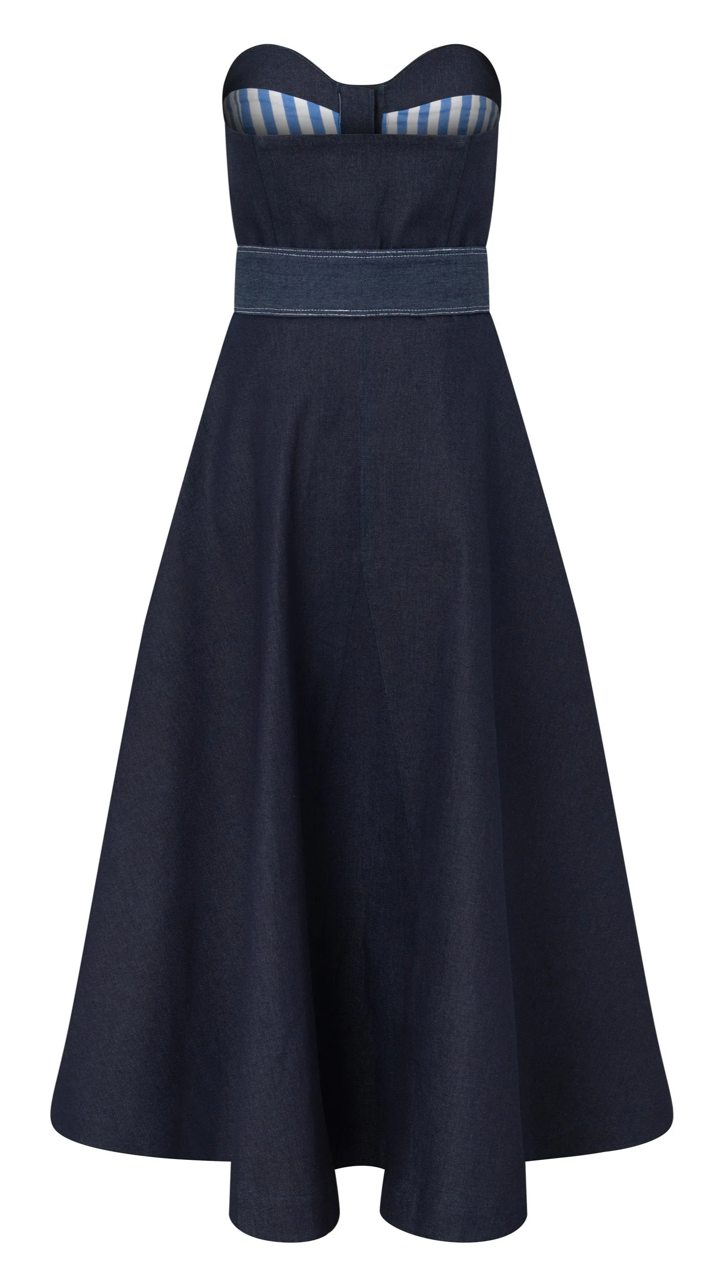Denim Bustier Dress