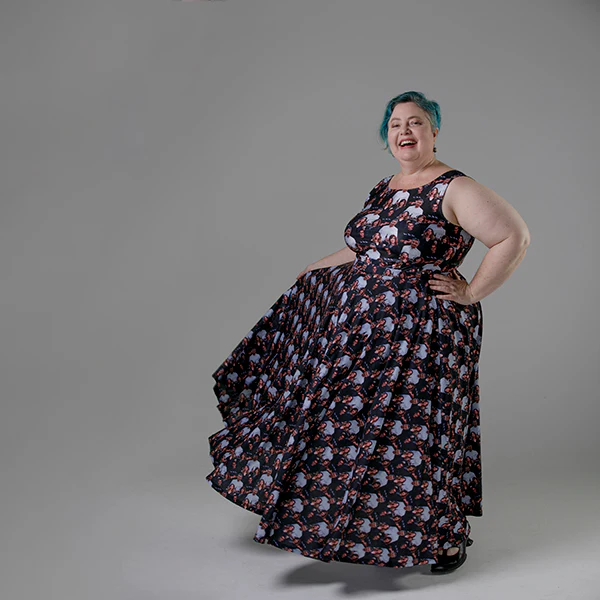 Custom Print Floor Length Maxi Skirt