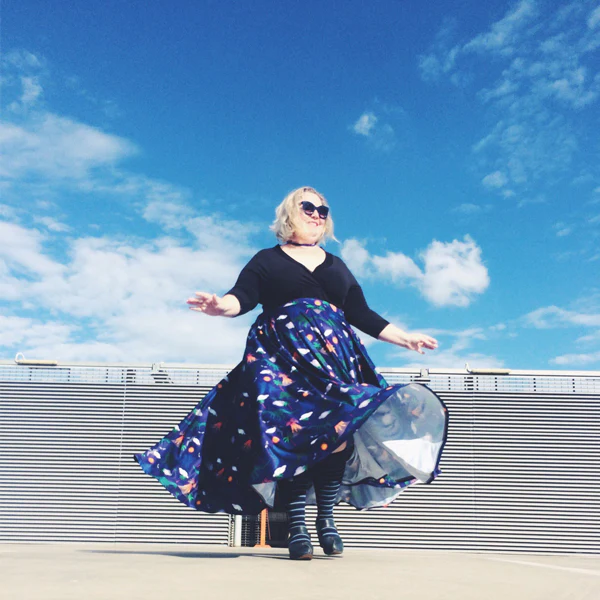 Custom Print Floor Length Maxi Skirt