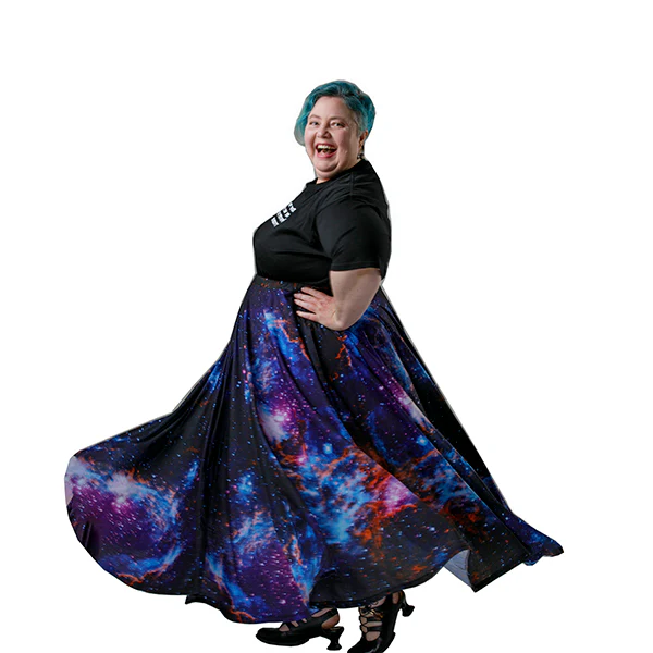 Custom Print Floor Length Maxi Skirt