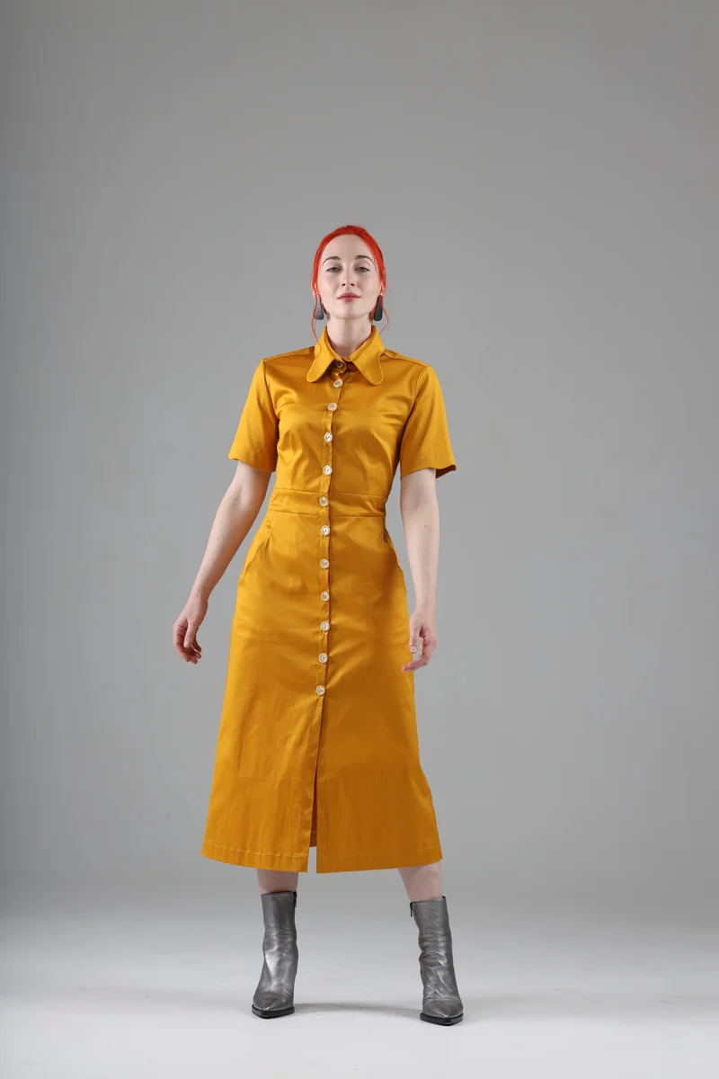 Arsene Dress with Short Sleeves