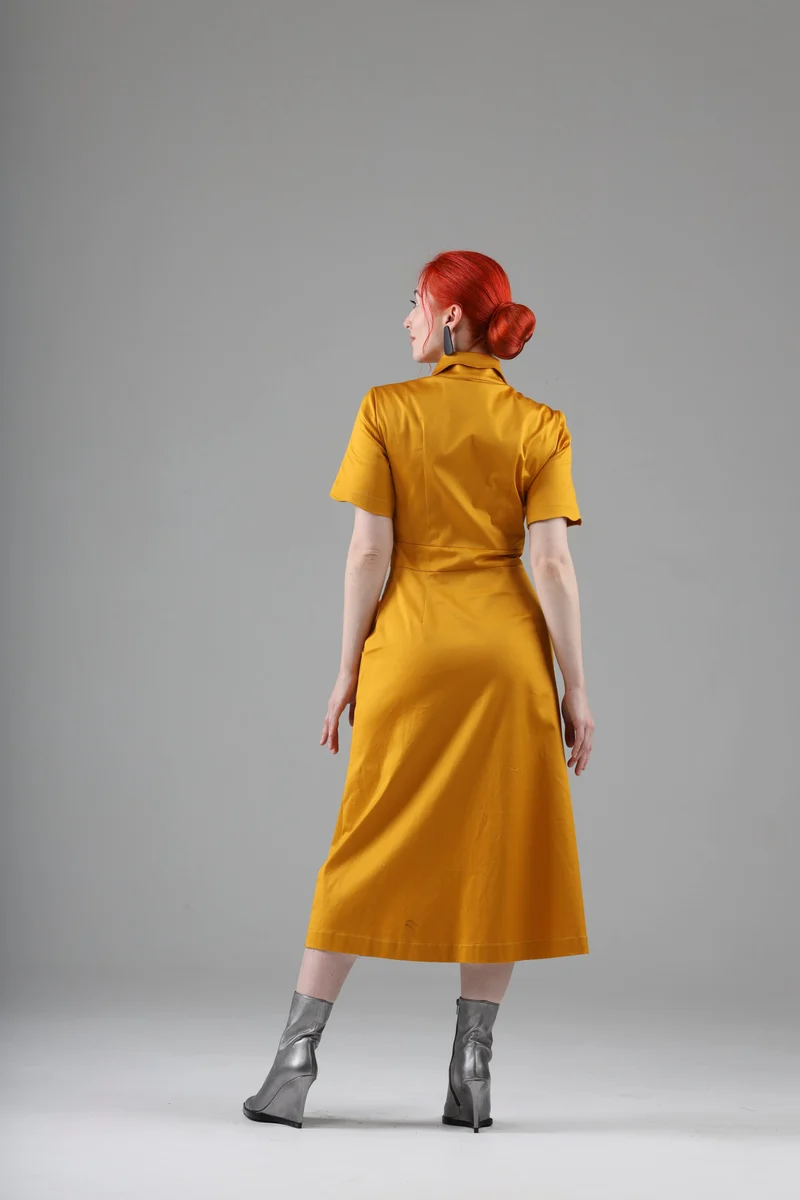 Arsene Dress with Short Sleeves