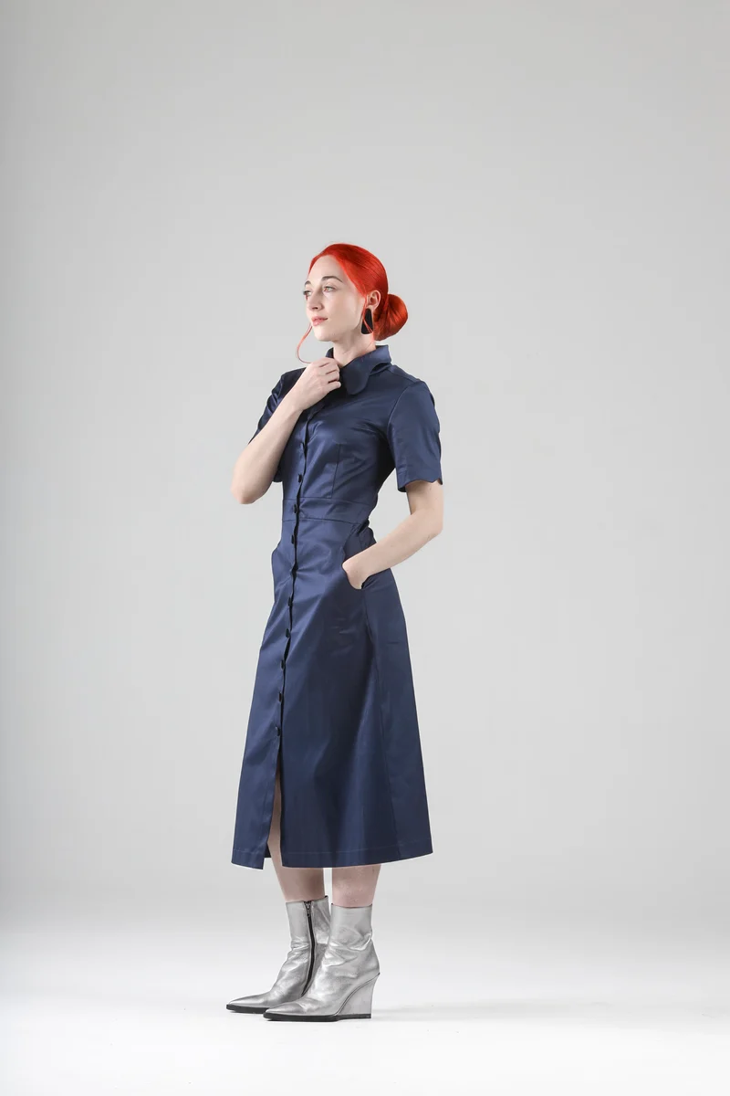 Arsene Dress with Short Sleeves