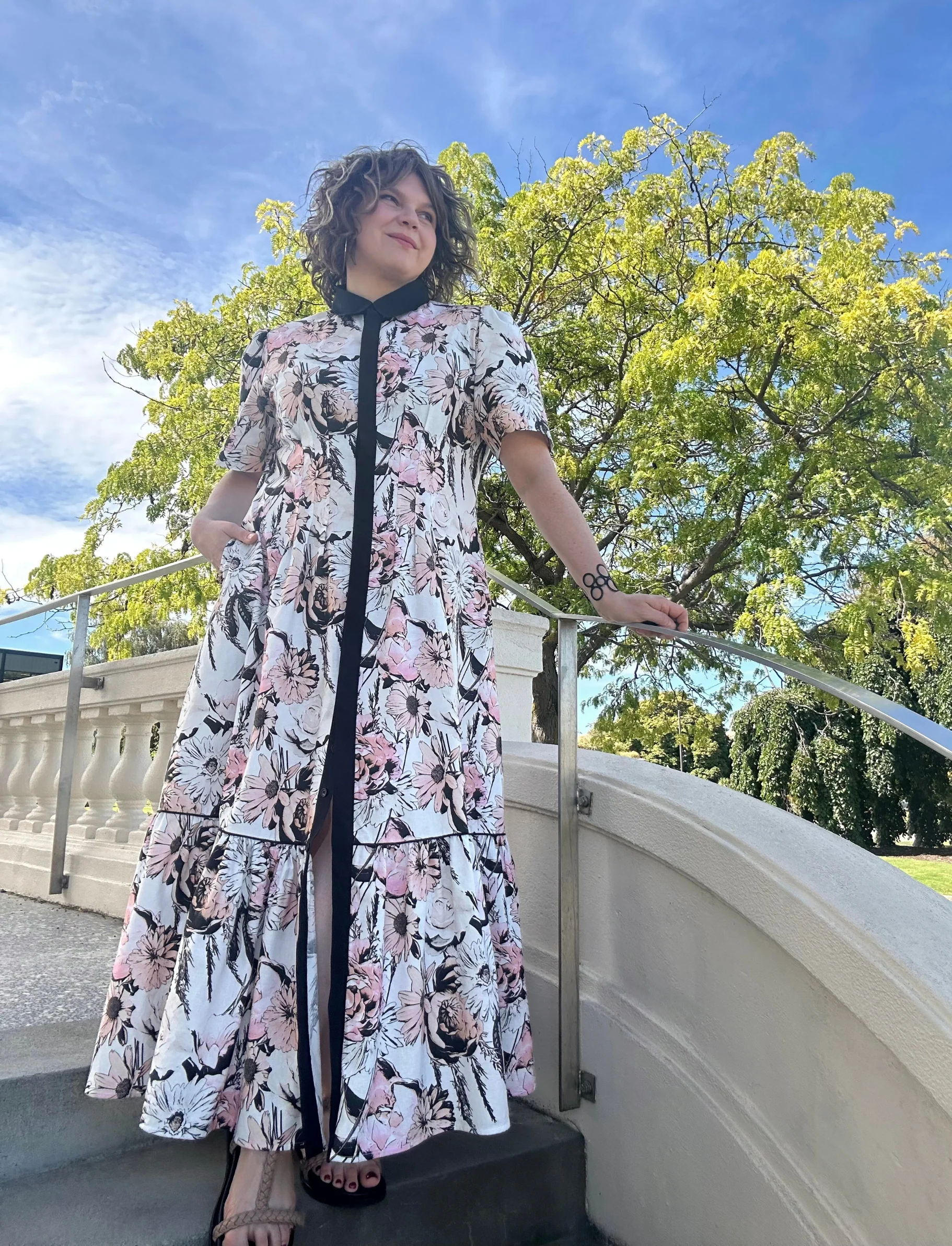 Take Me On Maxi Shirt Dress