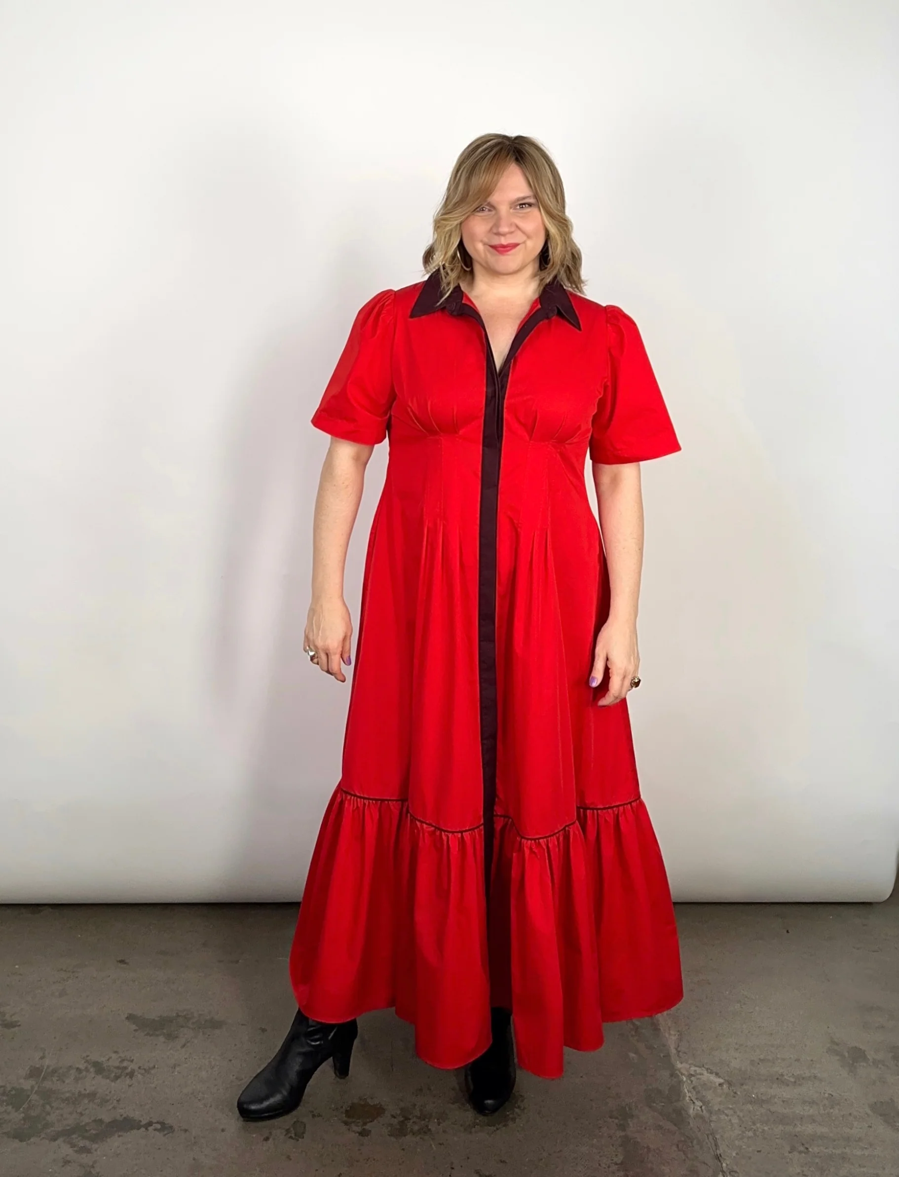 Take Me On Maxi Shirt Dress