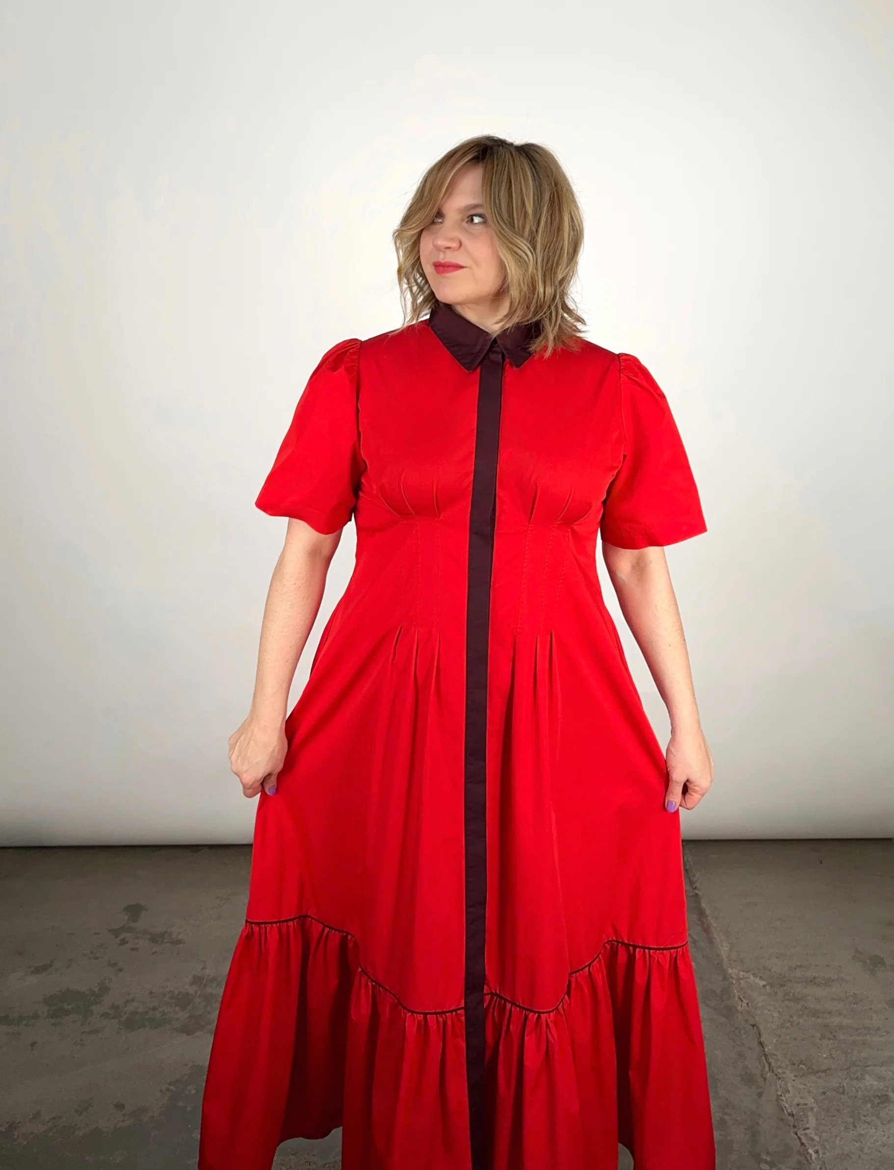 Take Me On Maxi Shirt Dress