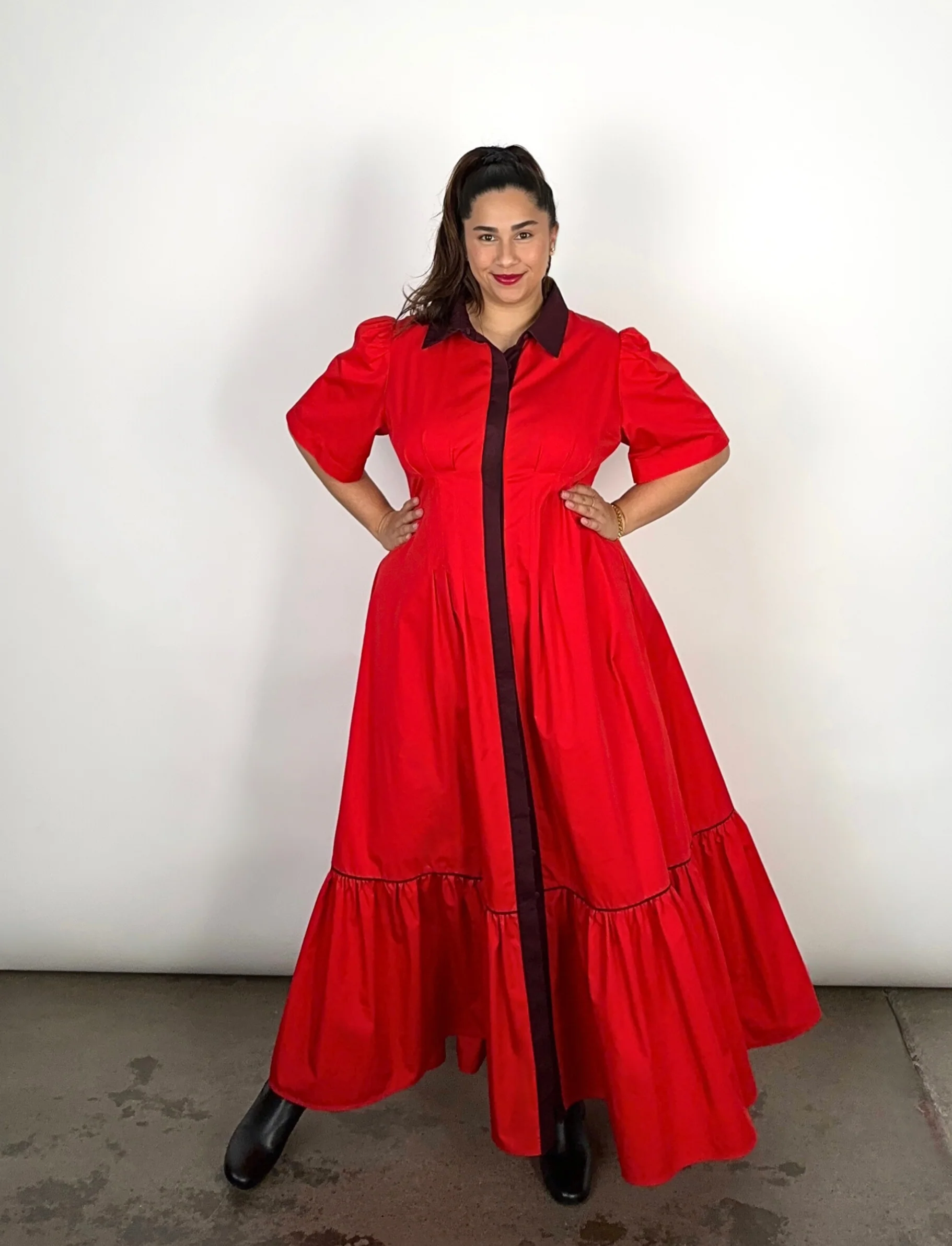 Take Me On Maxi Shirt Dress