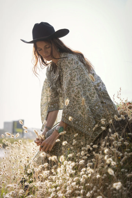 Golden Sage Kaftan