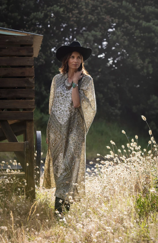 Golden Sage Kaftan